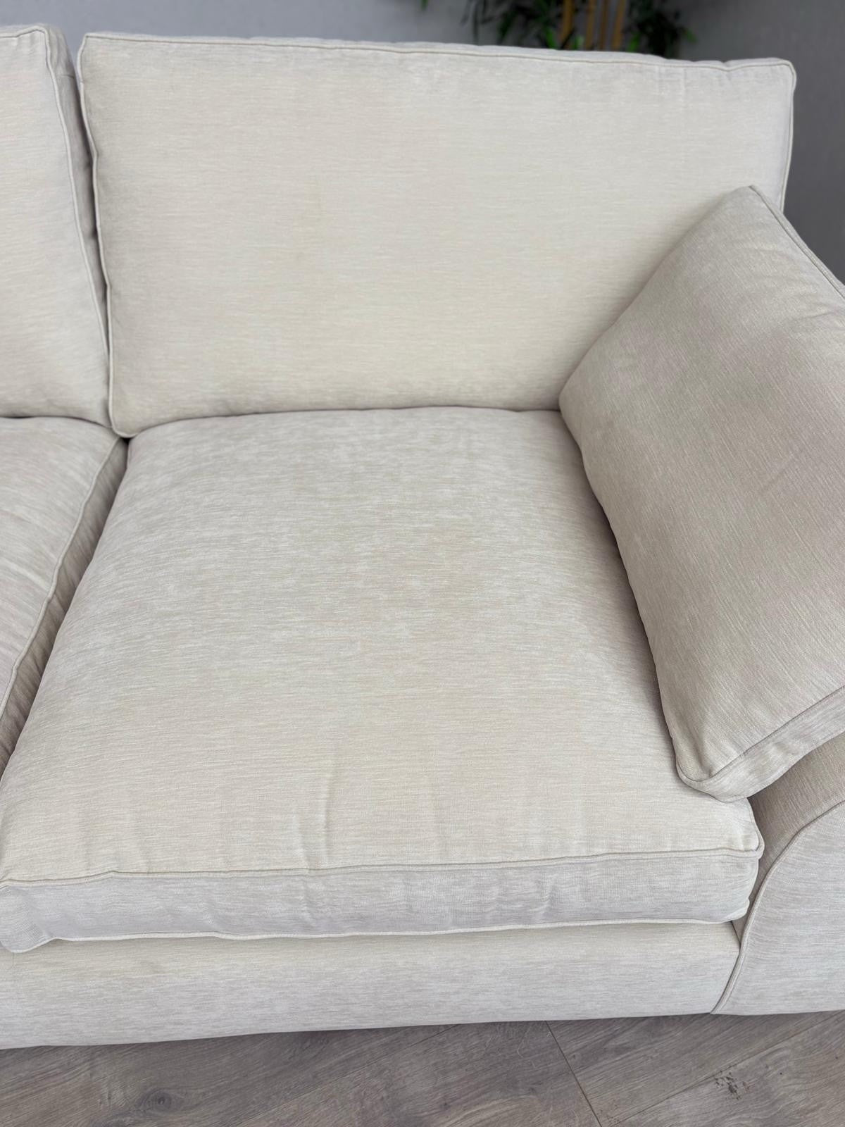 NEXT - STAMFORD Large 3 Seater Grand Sit Sofa, Fine Chenille Oyster - RRP £1,450