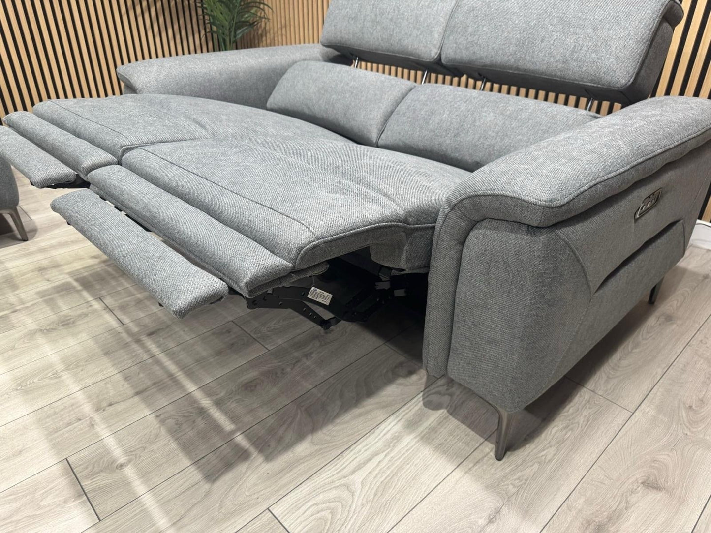 DFS Sample - SAN MATEO Style Fabric 3 + 2 Seater Power Sofa Set - RRP £3,098