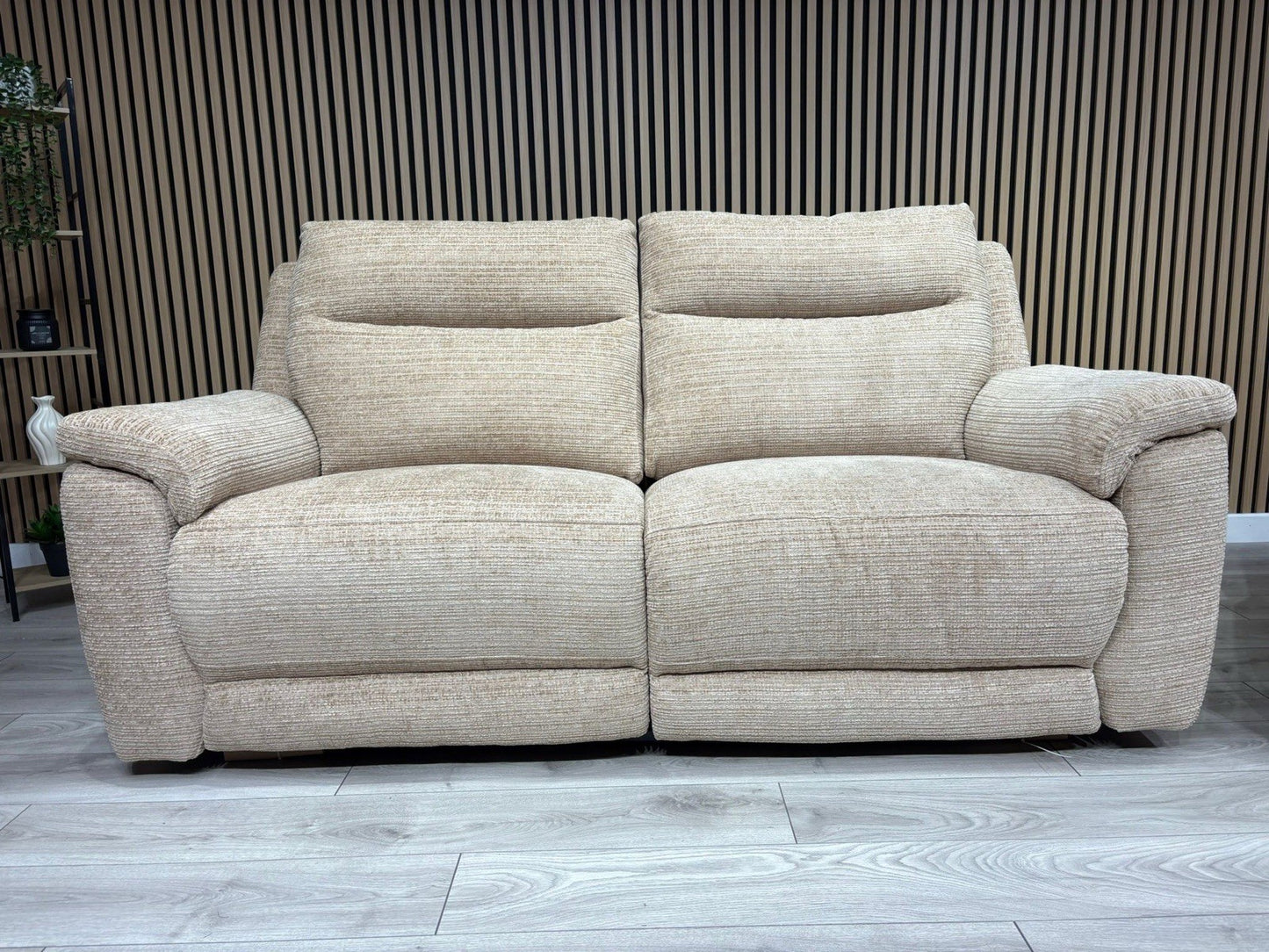 DFS NAVONA 3 Seater + 2 Seater Fabric Sofa Set, Power Recliners - RRP £3,298