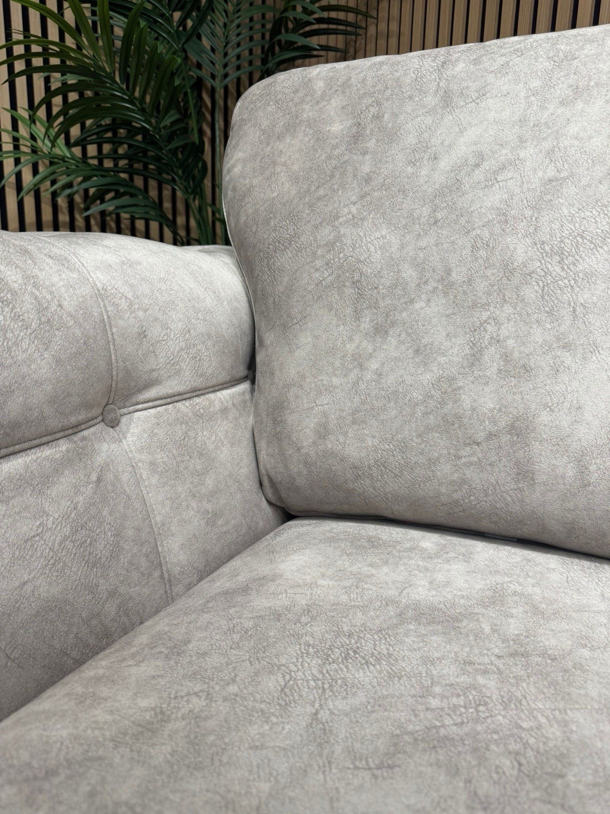 Furniture Village Boutique AURA Fabric 2 x Armchairs, Oatmeal - RRP £2,190