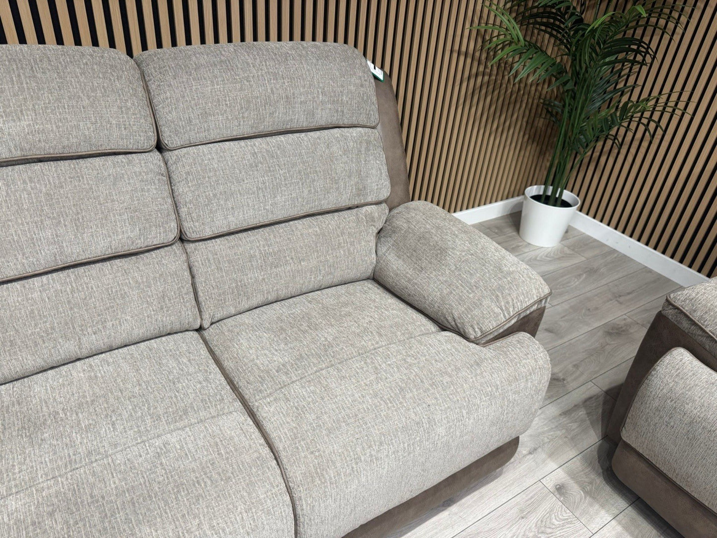 DFS LAKELYN Style Fabric 3 + 2 Seater Sofa Set, Manual Recliners - RRP £2,978