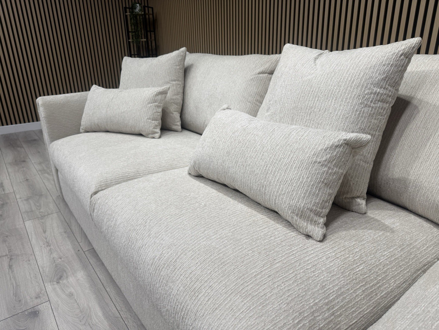 Sofology MARBLE ARCH Style Fabric RHF Corner Sofa, Cream - RRP £3,599
