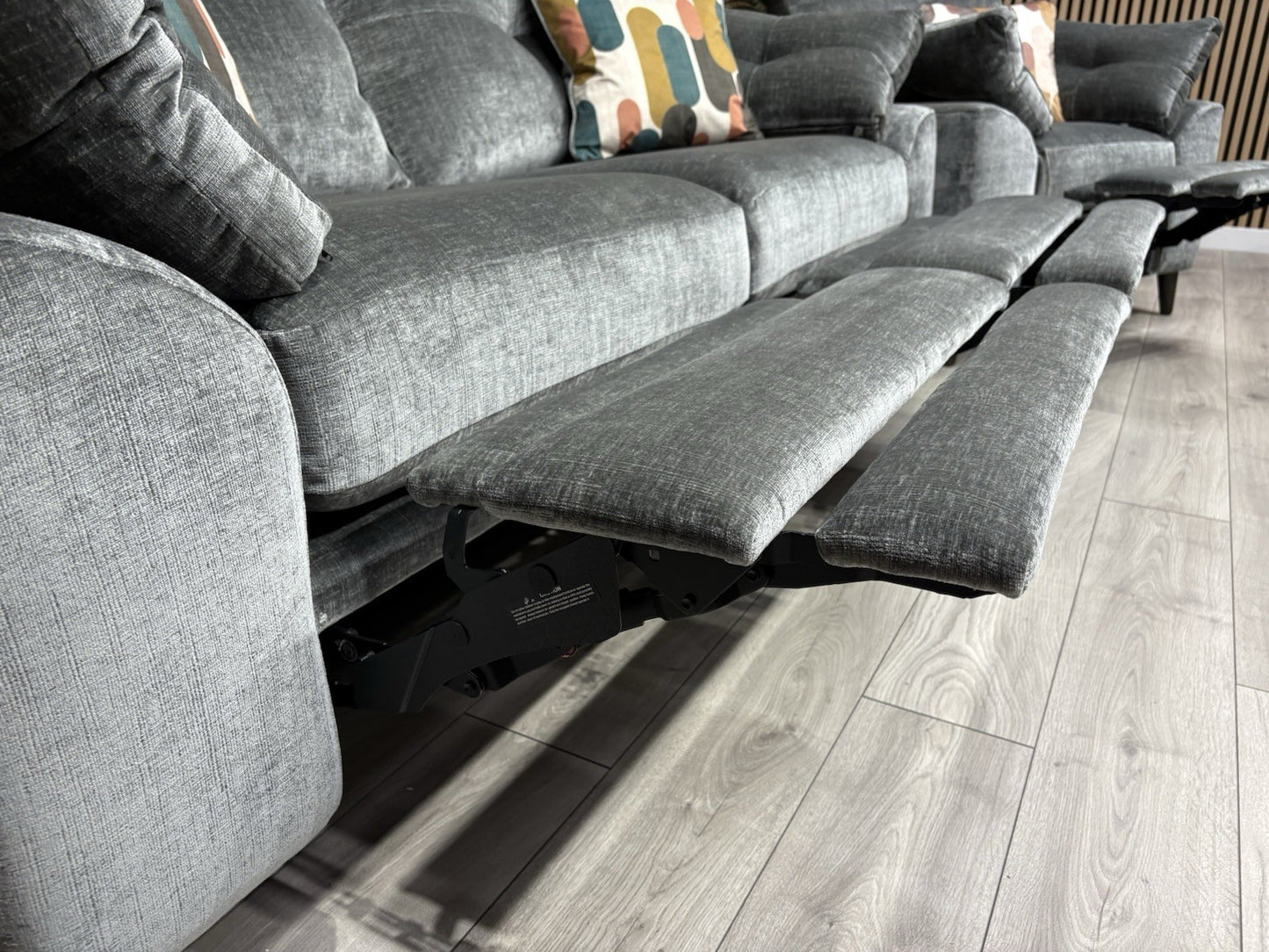 Furniture Village MALIBU Fabric 3 Seater Sofa + Armchair, Recliners - RRP £3,440