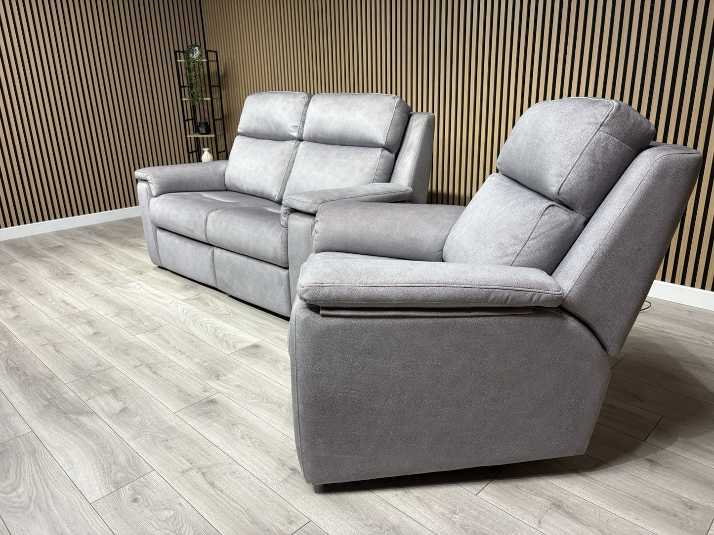 G Plan THORNBURY Fabric 2 Seater Sofa + Armchair, Power Recliners - RRP £5,940