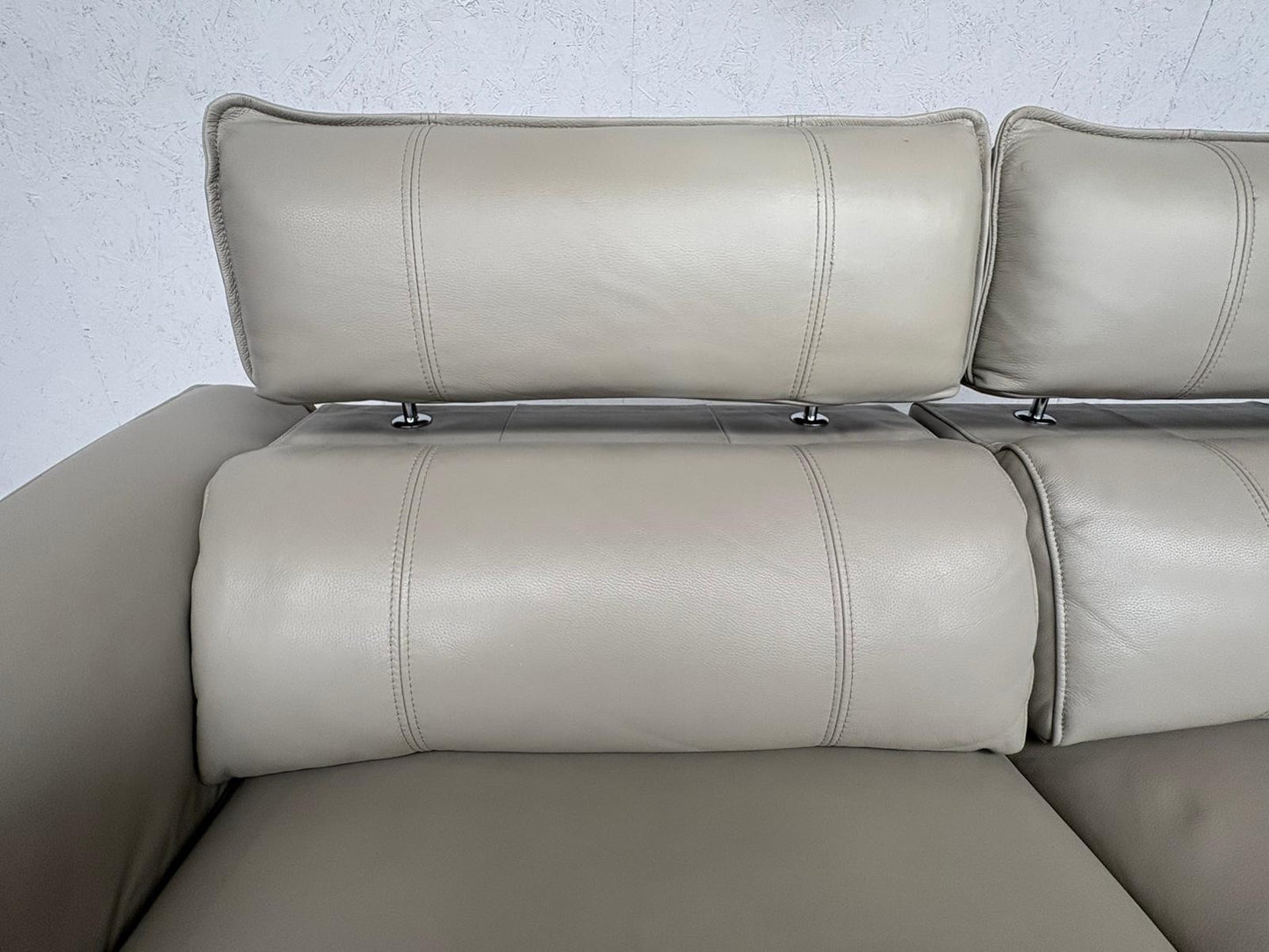 F. Village JUDE Leather 3 Seater Sofa + Armchair, Power Recliners - RRP £4,390