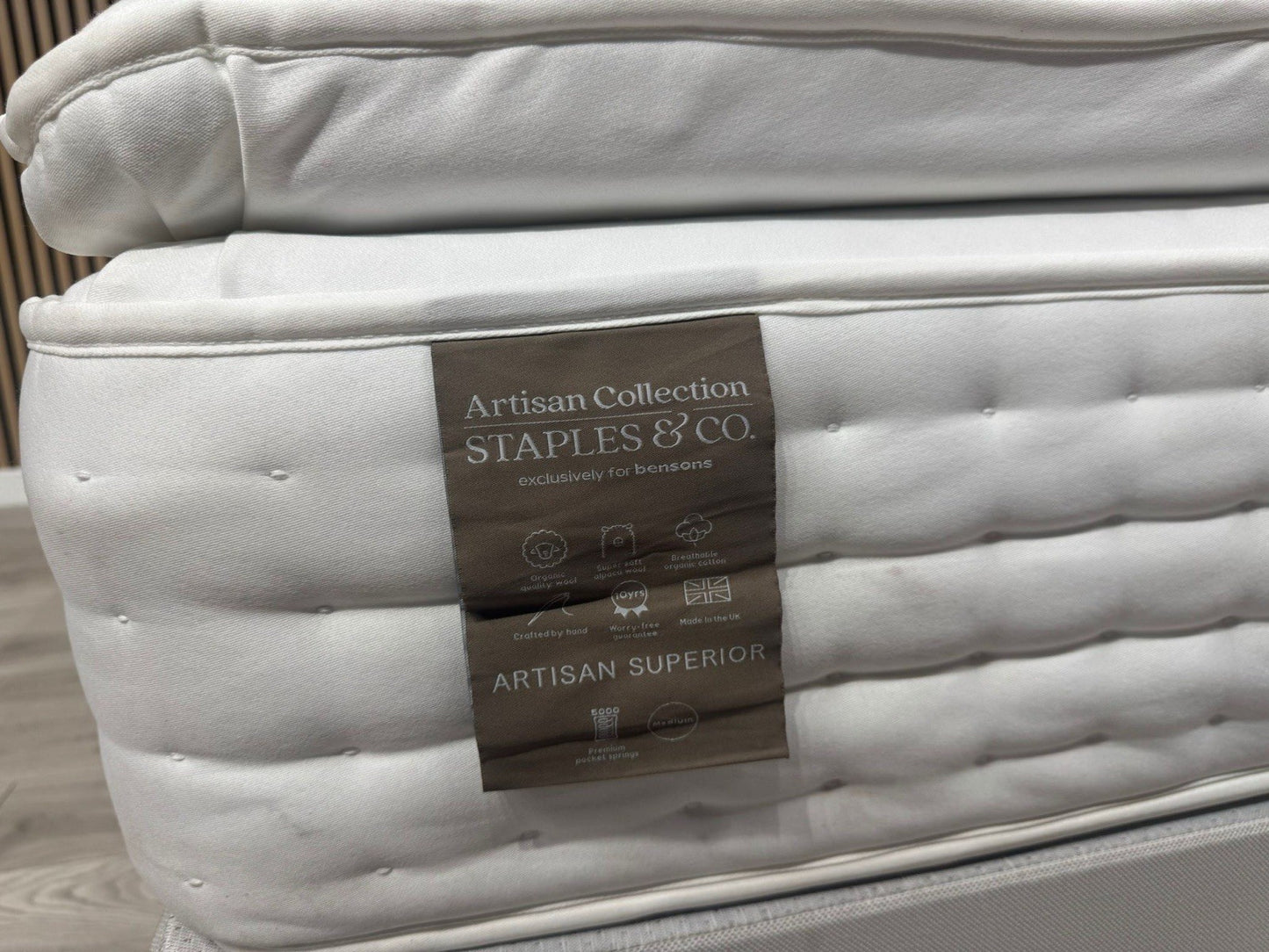 Staples and Co Artisan SUPERIOR Medium Mattress, 6ft Superking - RRP £2,099