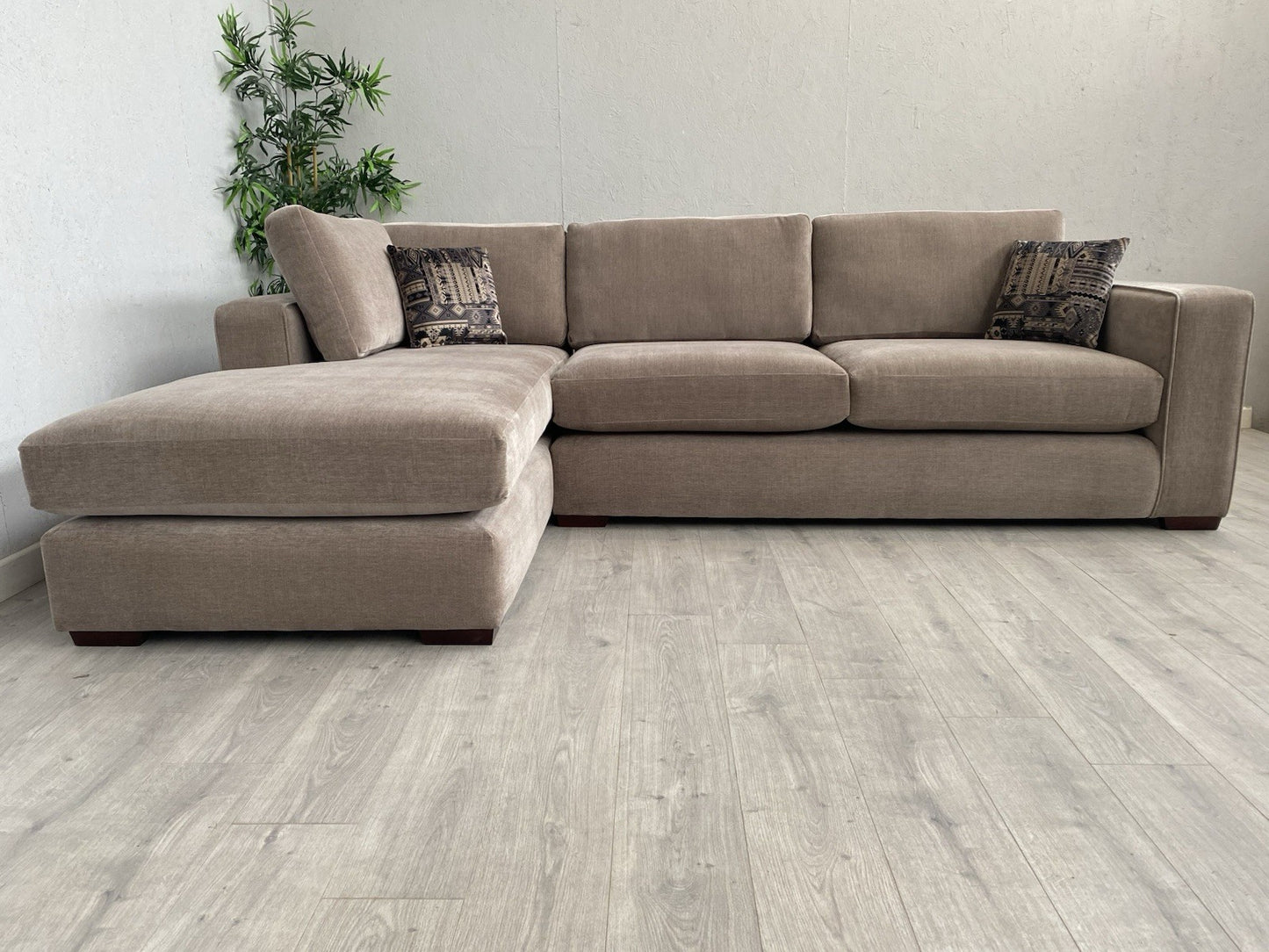 DFS - LAMBOURN Style Fabric LHF Large Chaise Corner Sofa - RRP £2,999