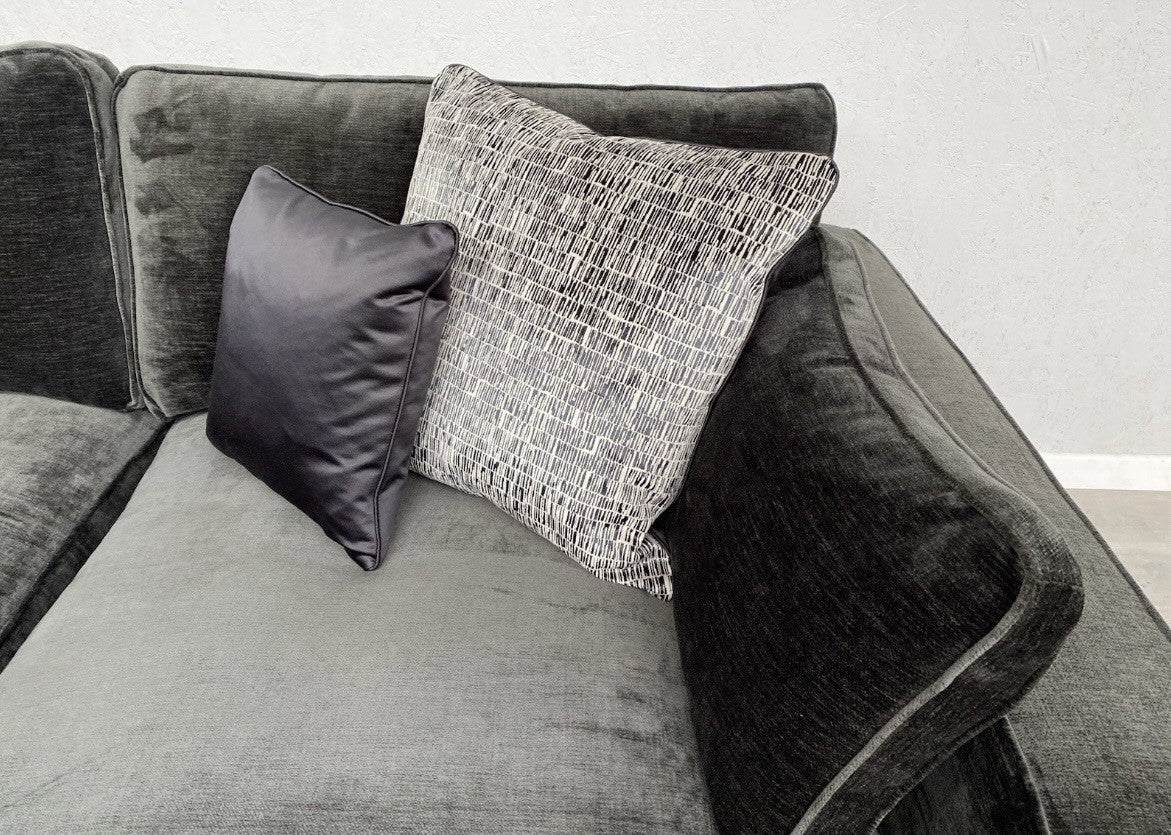 Sofology - CAVALLI Fabric Corner Sofa, 3 Corner 1.5 Chenille Slate - RRP £4,599