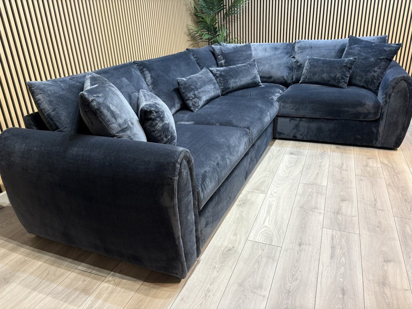Sofology MARBLE ARCH Style Fabric RHF Corner Sofa, Black - RRP £3,599
