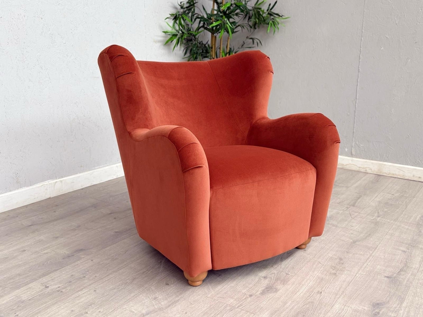 Westbridge BACHO Fabric Wingback Accent Chair / Armchair - RRP £899
