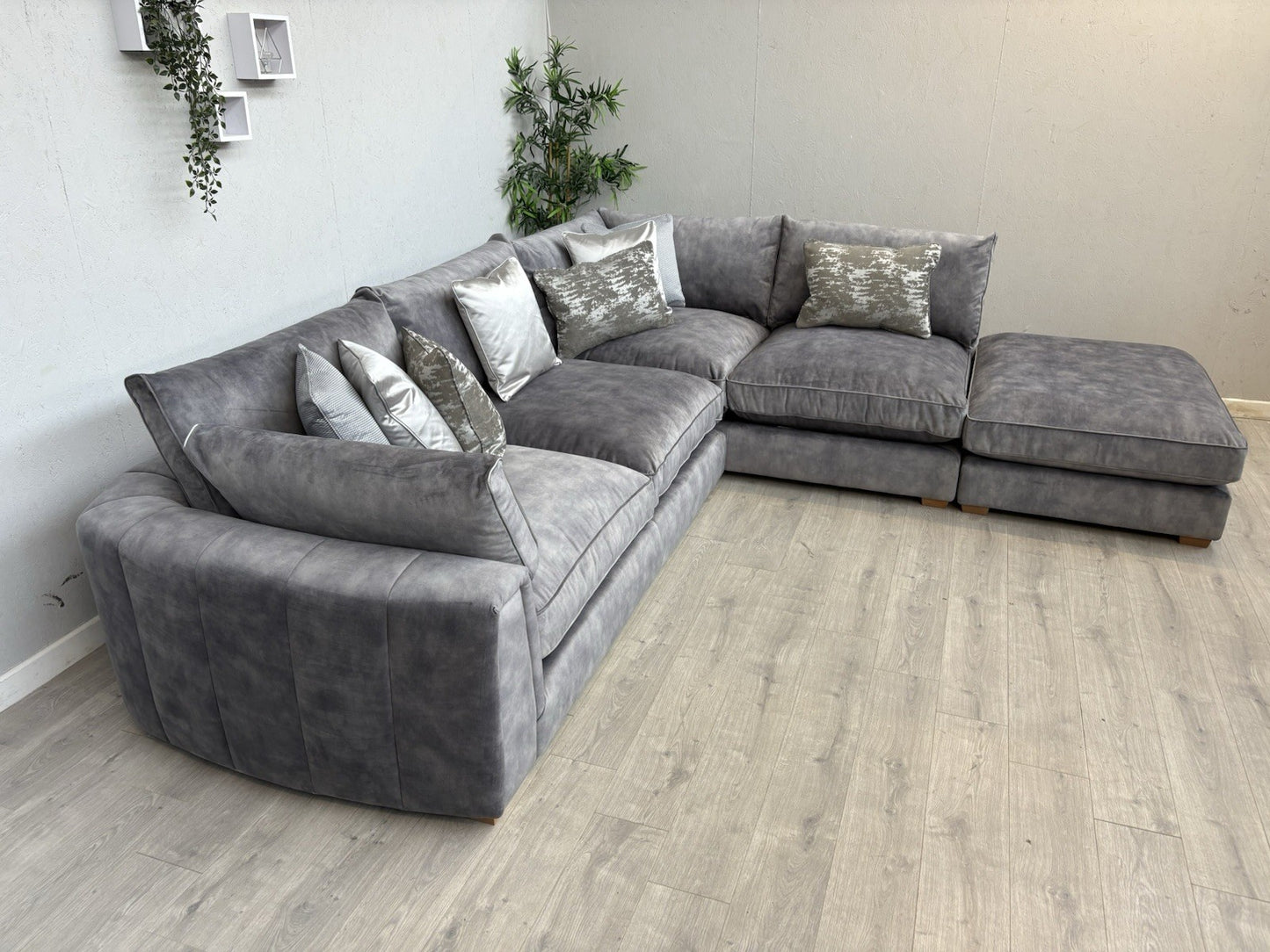 Sofology - EMPEROR Fabric Large 3 Corner 1.5 Open End Chaise Sofa - RRP £5,399