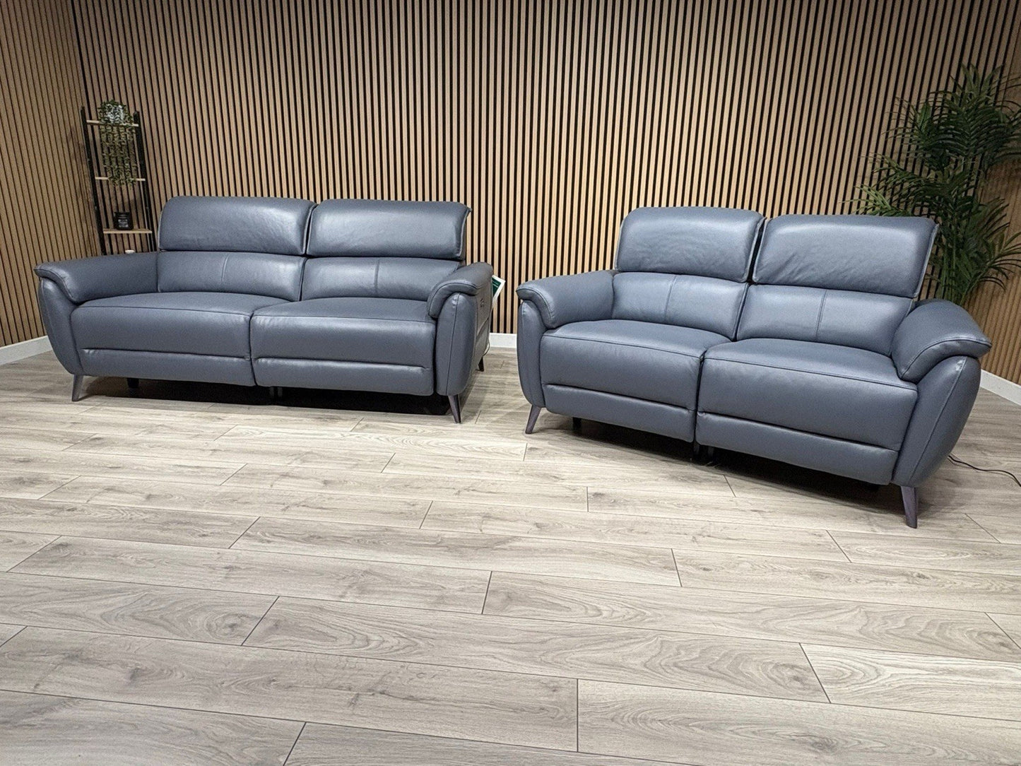 Furniture Village JUDE Style Leather 3 + 2 Seater Power Sofa Set - RRP £4,690