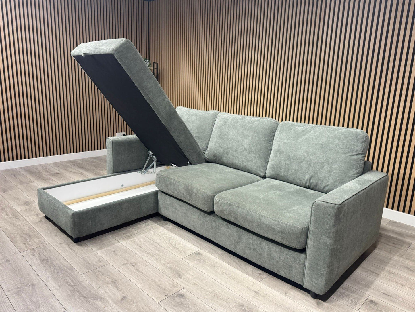 Furniture Village ESPRIT Fabric LHF Storage Chaise Corner Sofa - RRP £1,395