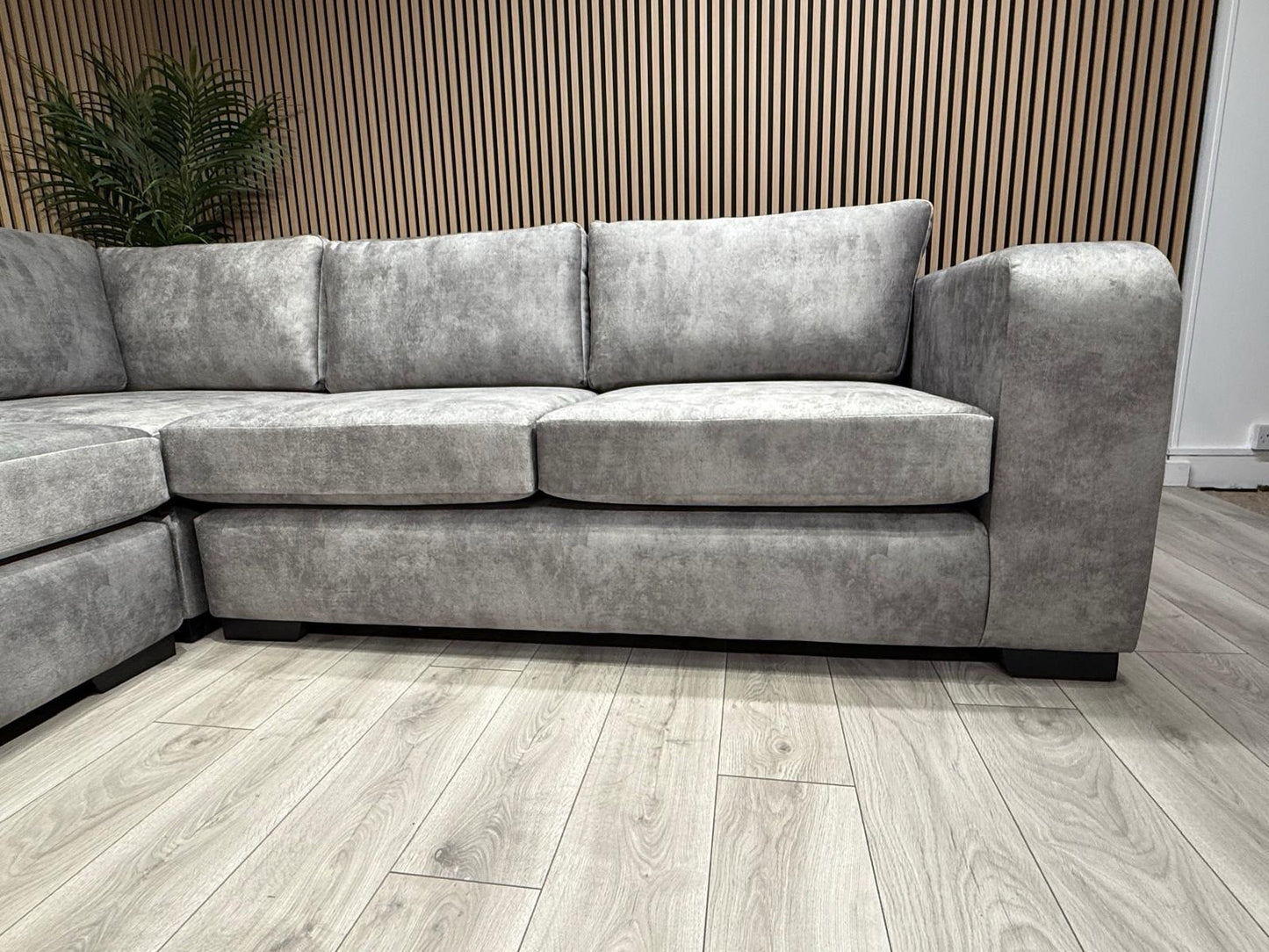 John Lewis Sample - Madrid Corner Sofa Fabric 2c2 Seater + Stool RRP £2599