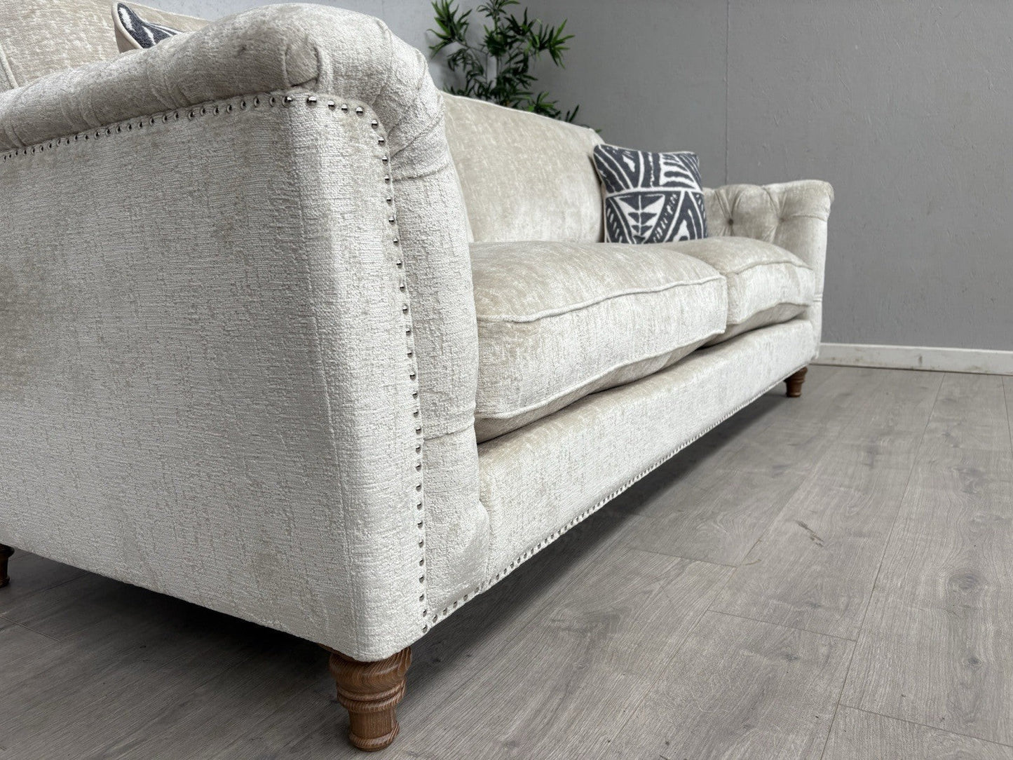Westbridge - LUCILLE Extra Large Fabric 4 Seater Sofa, Oyster - RRP £2,695