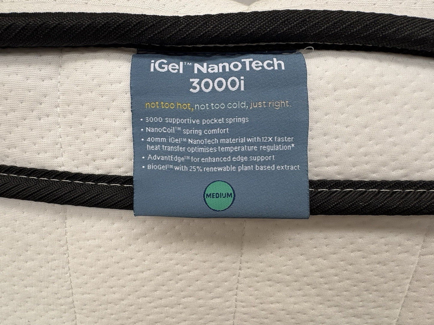IGEL Nanotech 3000i 5ft Kingsize Mattress, Medium - RRP £1,499