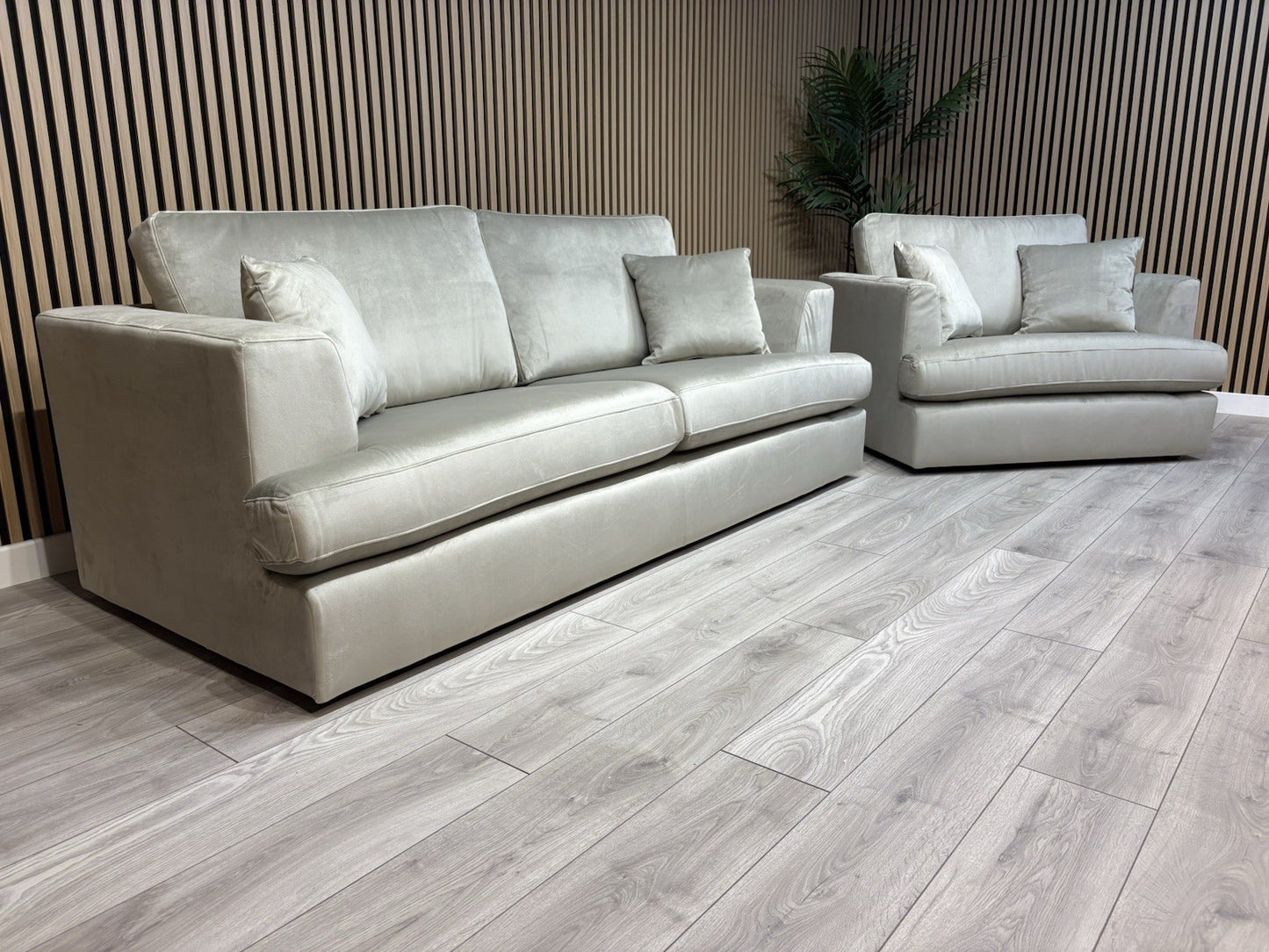 NEXT - STRATUS Fabric 3 Seater Sofa + Loveseat Armchair - RRP £2,998