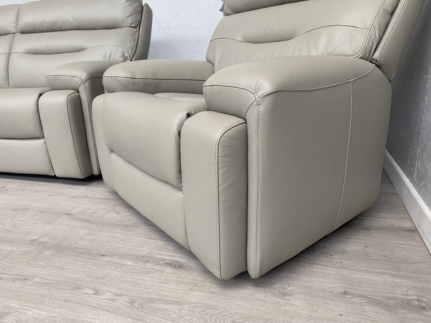 Furniture Village CINEMAX Leather 3 Seater Sofa + Armchair - RRP £2,890