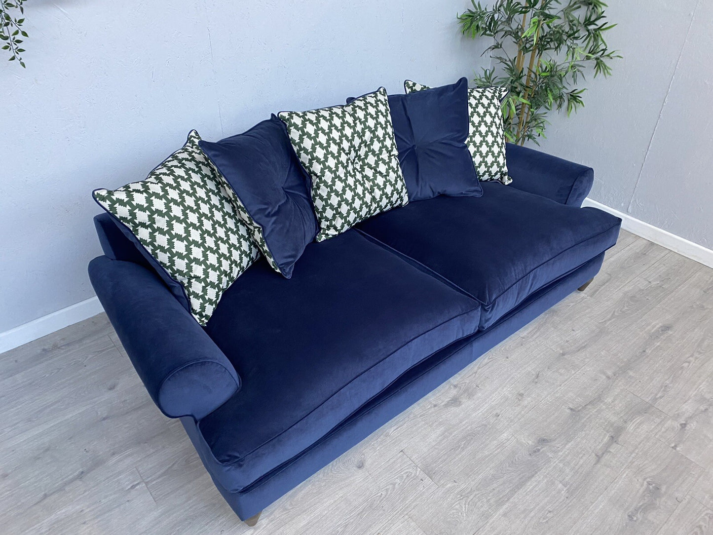 F.V. The Lounge Co. BRONWYN Fabric 4 Seater Scatter Back Sofa - RRP £1,995