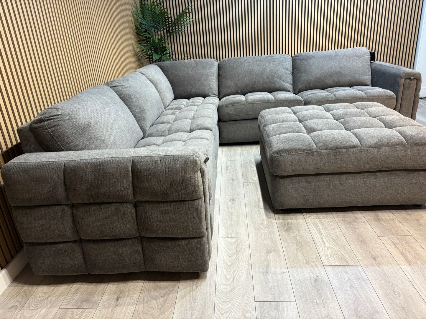 DFS - MAVAM Modular Premium Fabric Large 2 Corner 2 Sofa + Footstool - RRP £3699