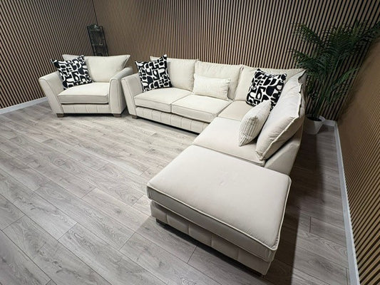 F.V Mariah Style Corner Sofa & Love Chair - Different Combinations Available