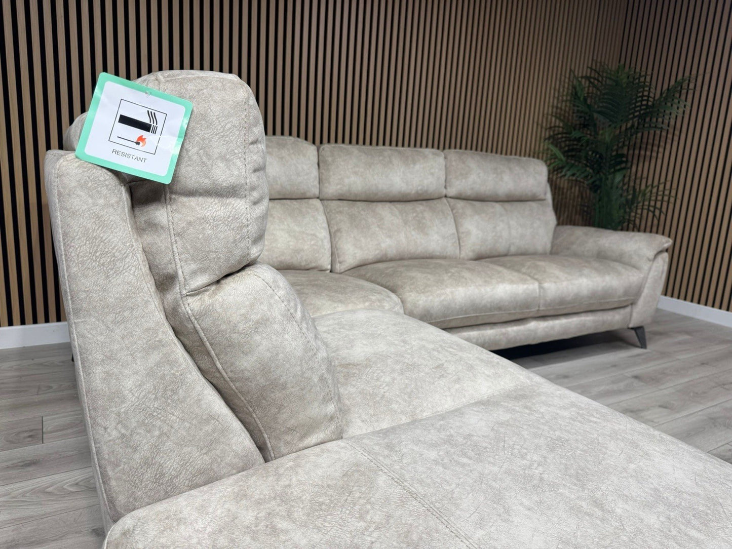 Furniture Village CONTEMPO Fabric LHF Open End Chaise Corner Sofa - RRP £2,295