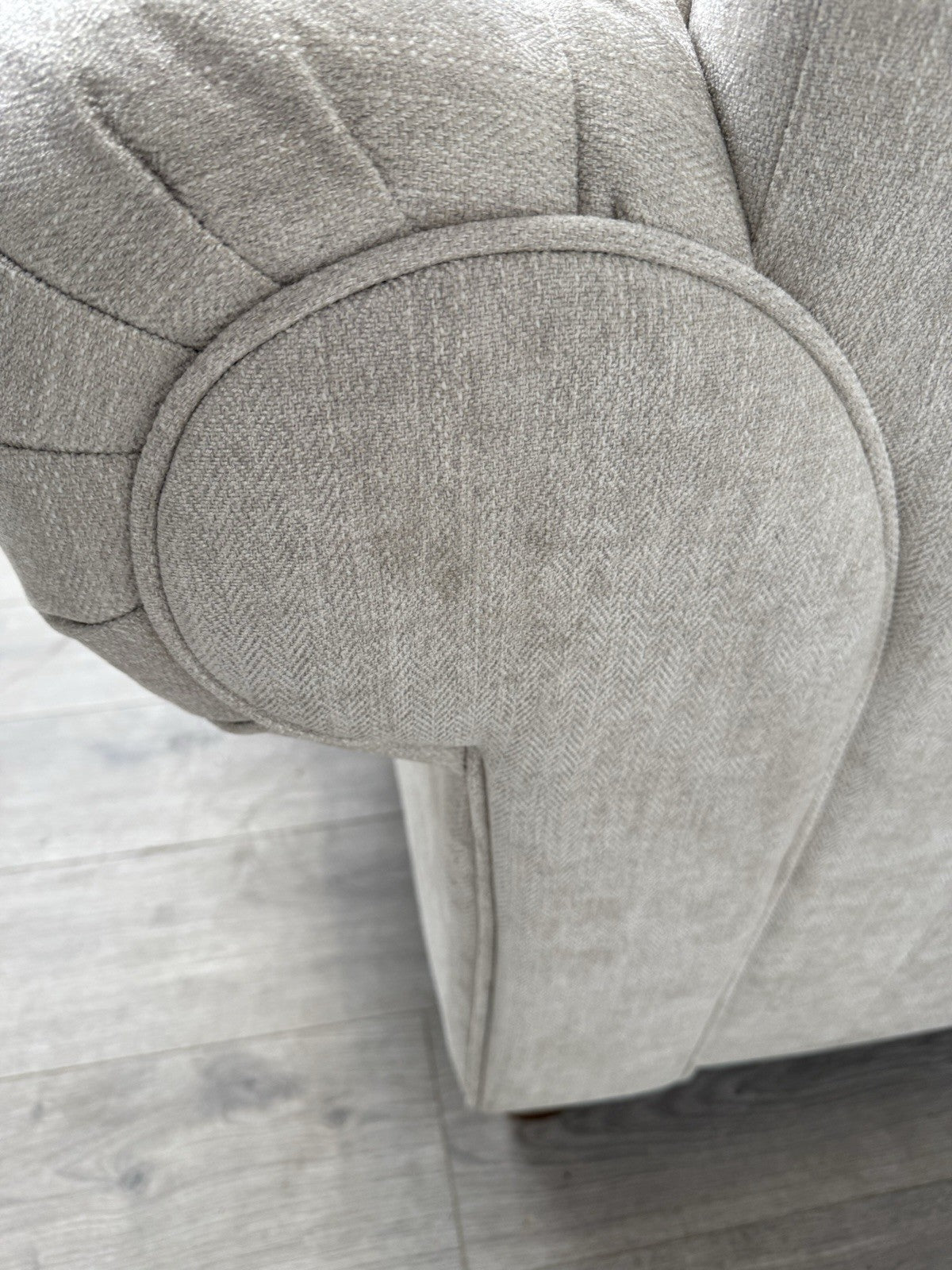 Furniture Village BLENHEIM Fabric 2 Seater Sofa Scatter Back Ivory - RRP £2495