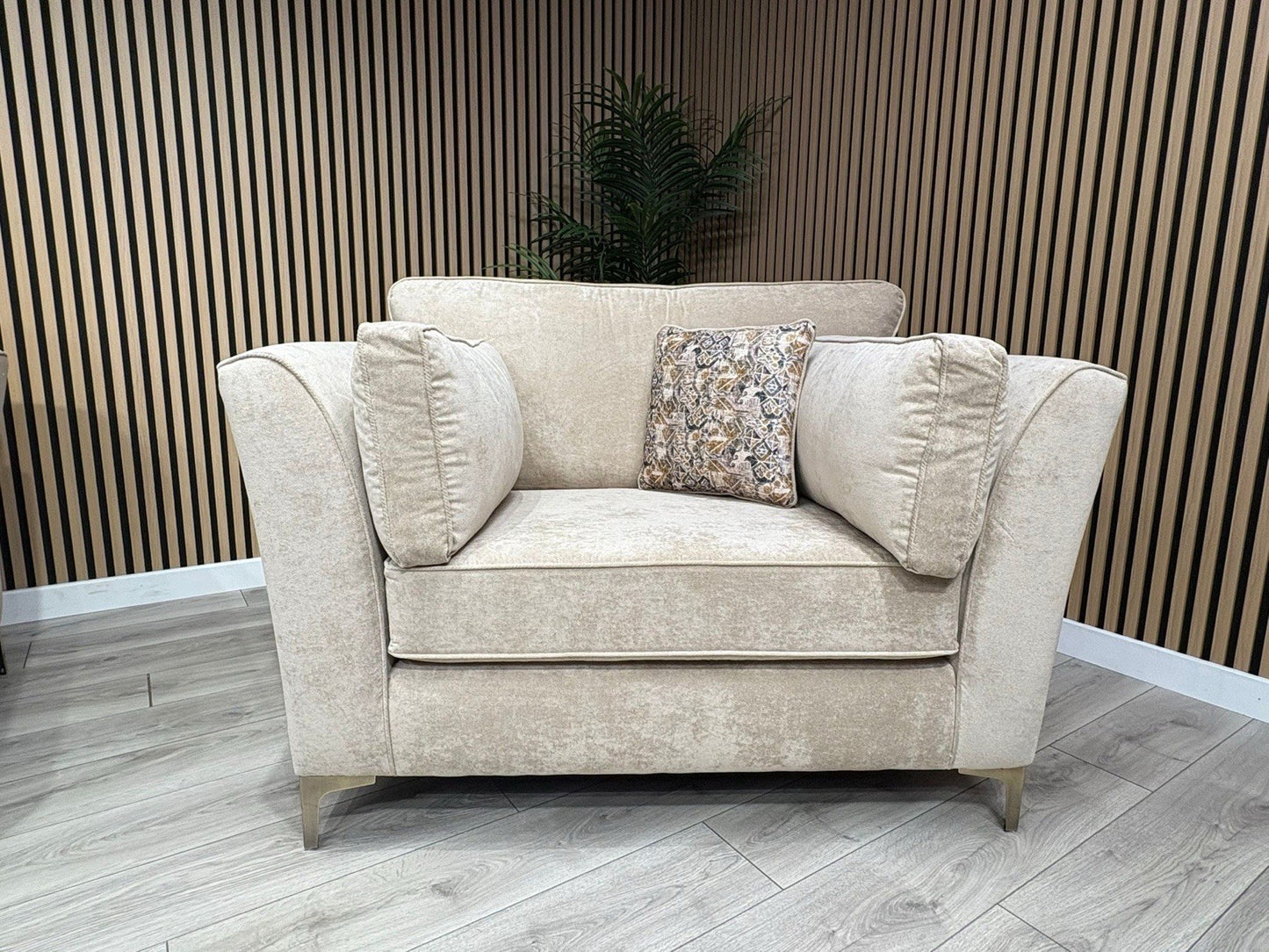 Furniture Village SASHA Fabric 4 Seater Sofa + Large Cuddle Armchair - RRP £3490