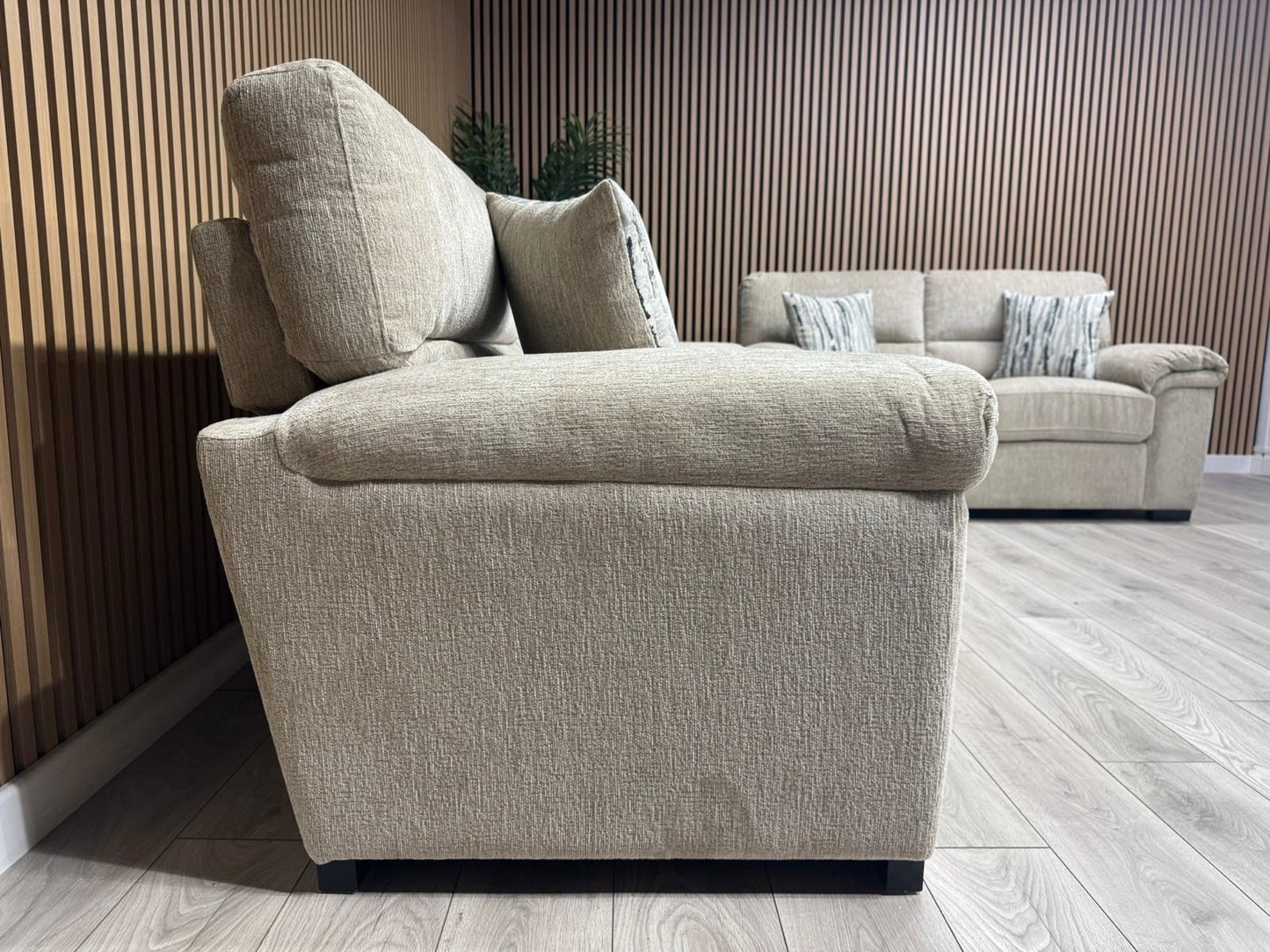 DFS Sample - DEXTER 3 Seater + 2 Seater Sofa Set, Formal Back - RRP £1,898