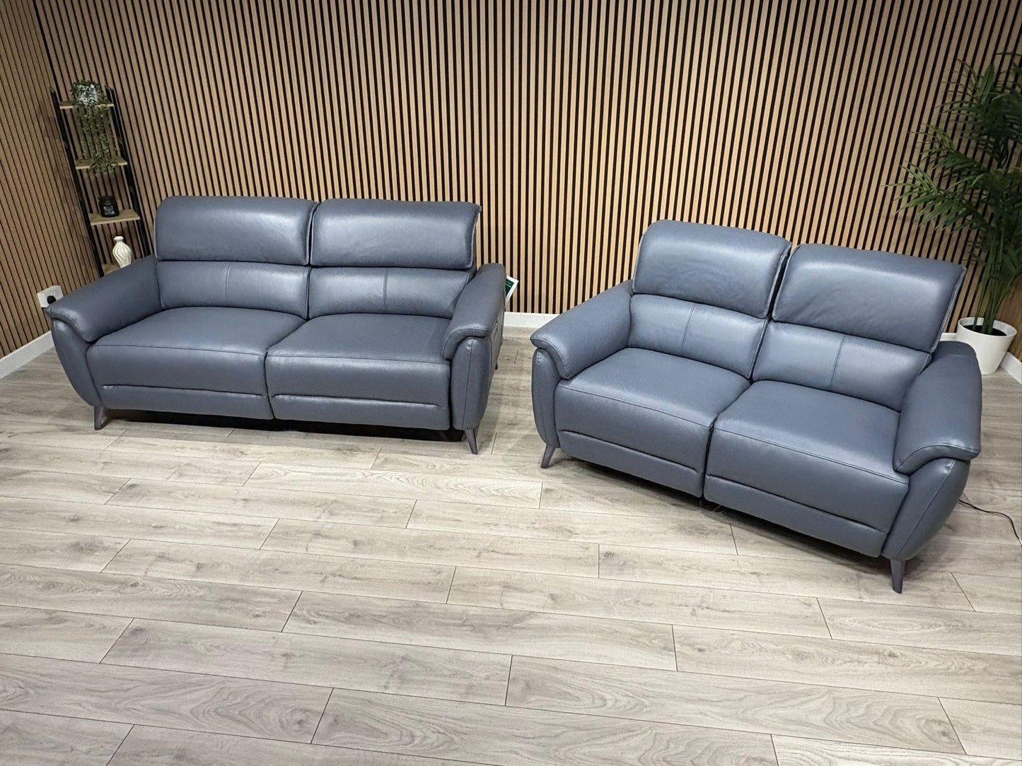 Furniture Village JUDE Style Leather 3 + 2 Seater Power Sofa Set - RRP £4,690