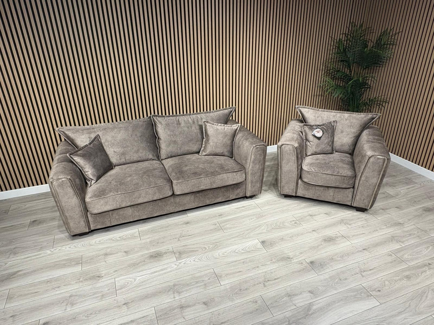DFS - CHERISHED Style 3 Seater Sofa + Armchair Set, Formal Back - RRP £2,198