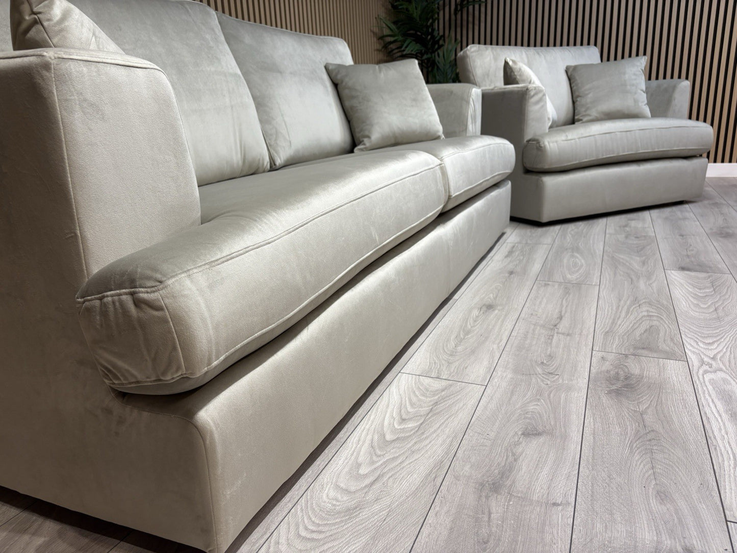 NEXT - STRATUS Fabric 3 Seater Sofa + Loveseat Armchair - RRP £2,998