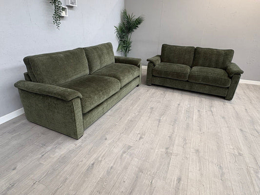 Furniture Village BOXY Fabric 3 + 2 Seater Mini Arm Sofa Set - RRP £3690