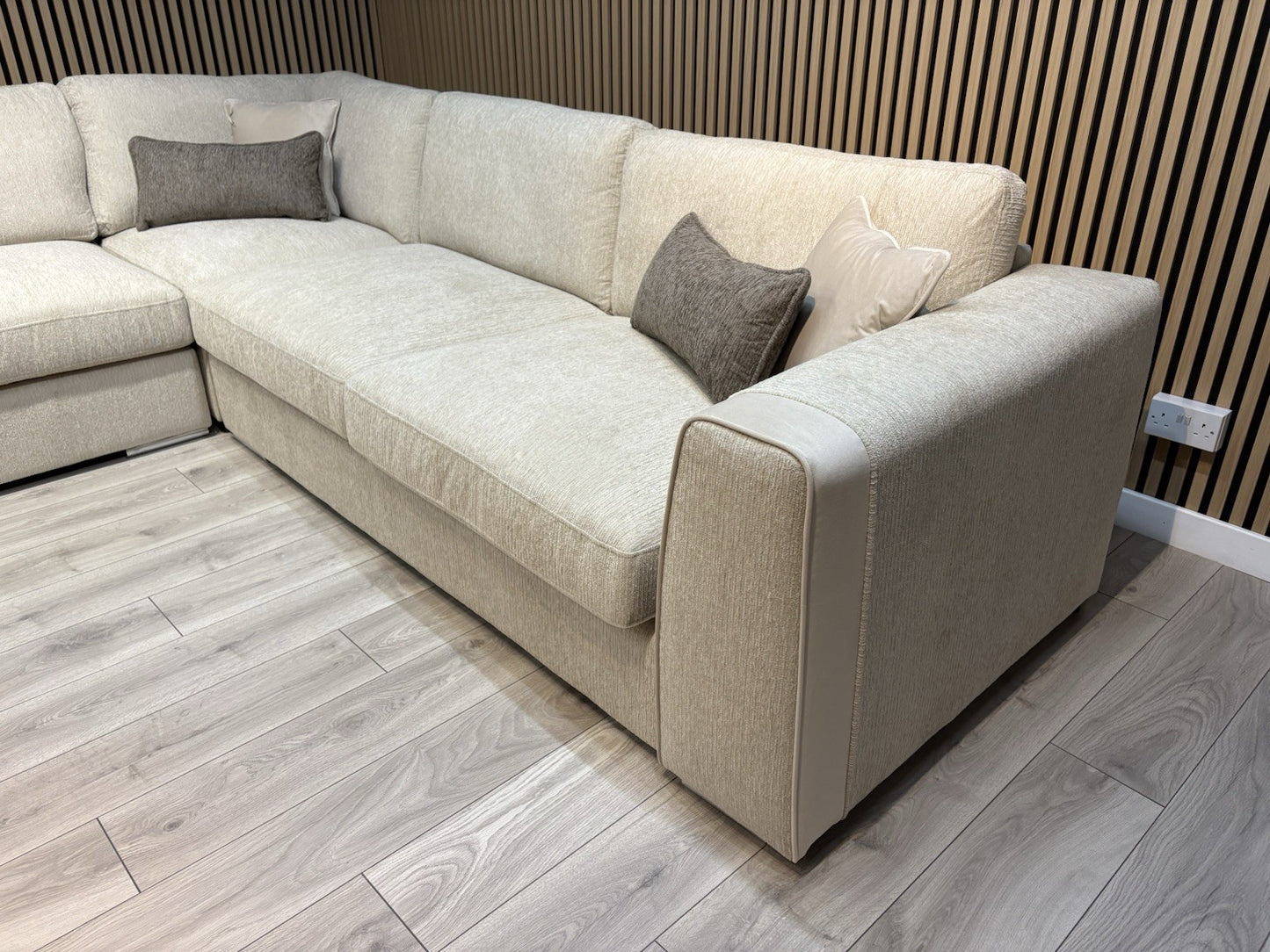 NAPLES Fabric Large Corner Sofa ( 3 Corner 3 ) - RRP £2,495