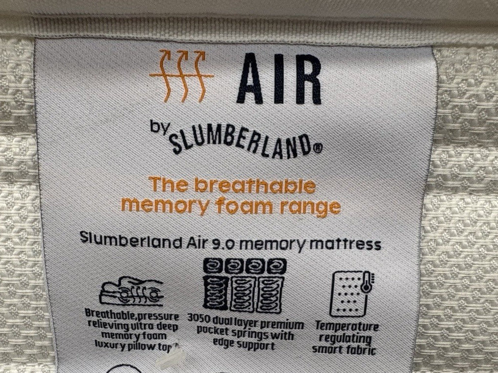 Slumberland AIR 9 Memory Pocket 6ft Superking Mattress, Medium - RRP £1,249