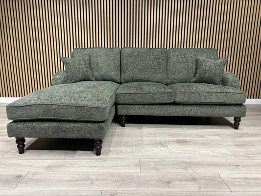 Laura Ashley LYNDEN Style Fabric 3 Seater LHF Chaise Corner Sofa - RRP £2625