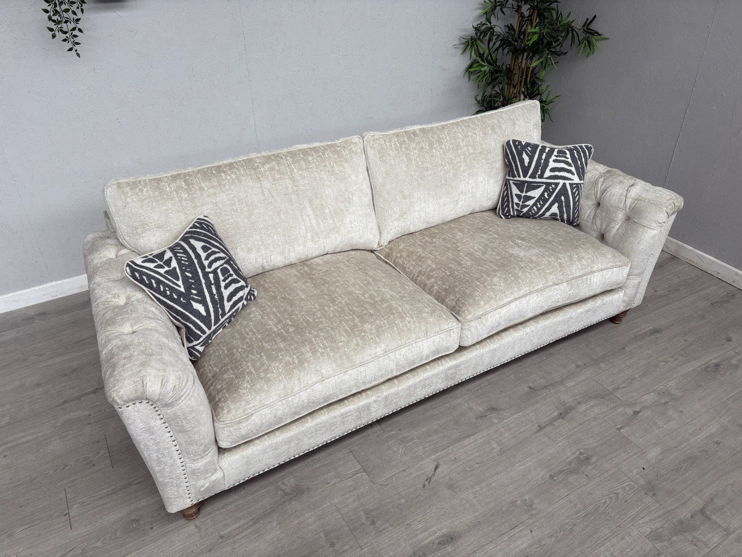 Westbridge - LUCILLE Extra Large Fabric 4 Seater Sofa, Oyster - RRP £2,695