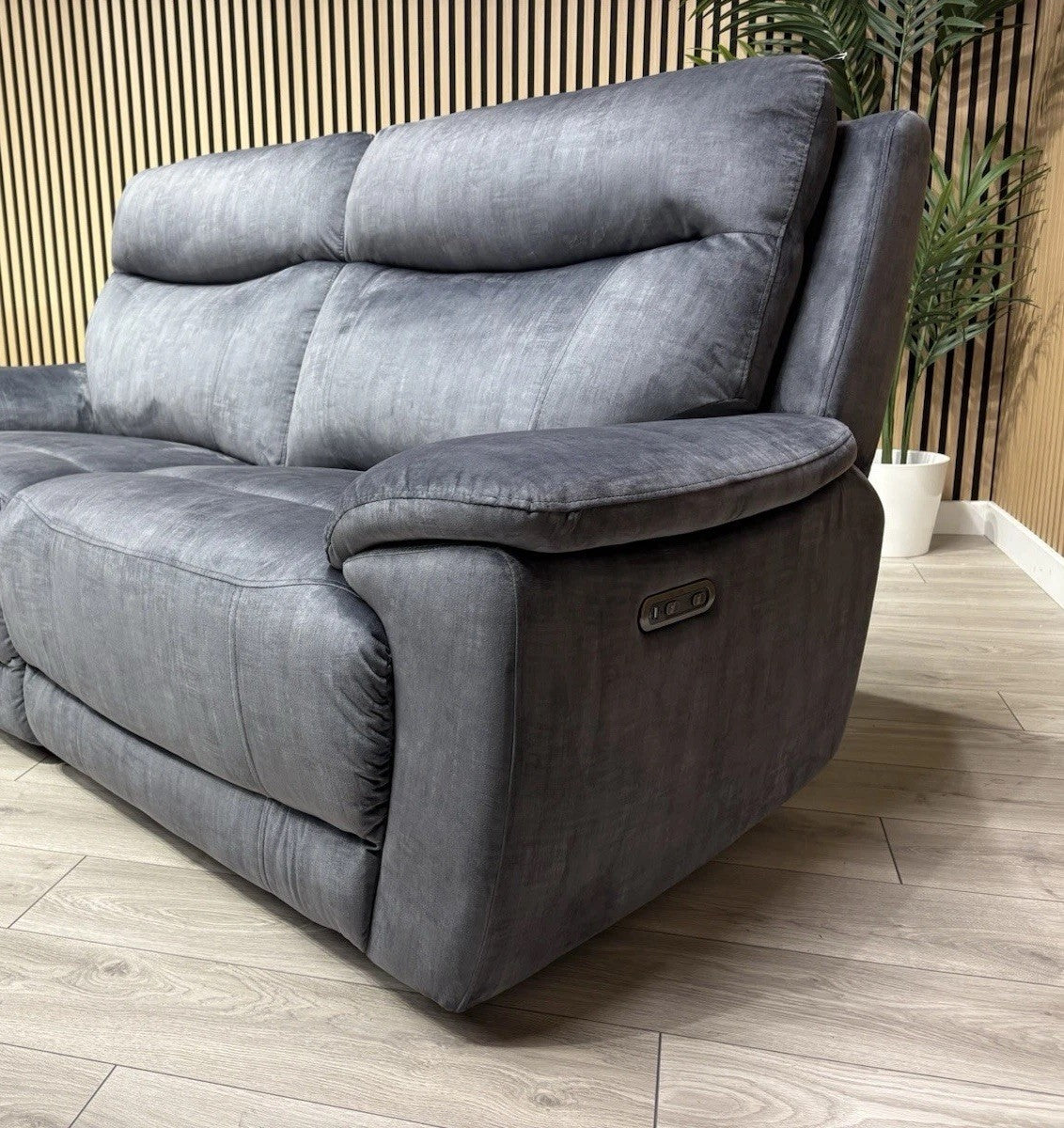 Furniture Village SLOANE Fabric 3 Seater Power Recliner Sofa - RRP £1,095