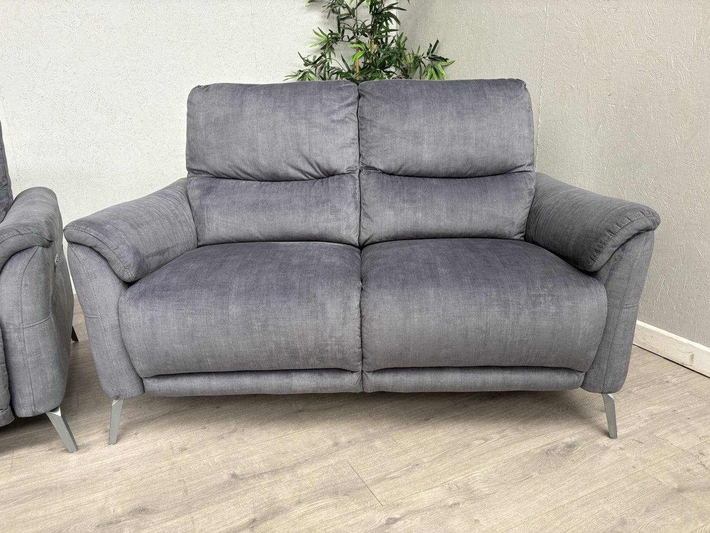F. Village DAYTONA Fabric 3 + 2 Seater Sofa Set, Power Recliner - RRP £2,490