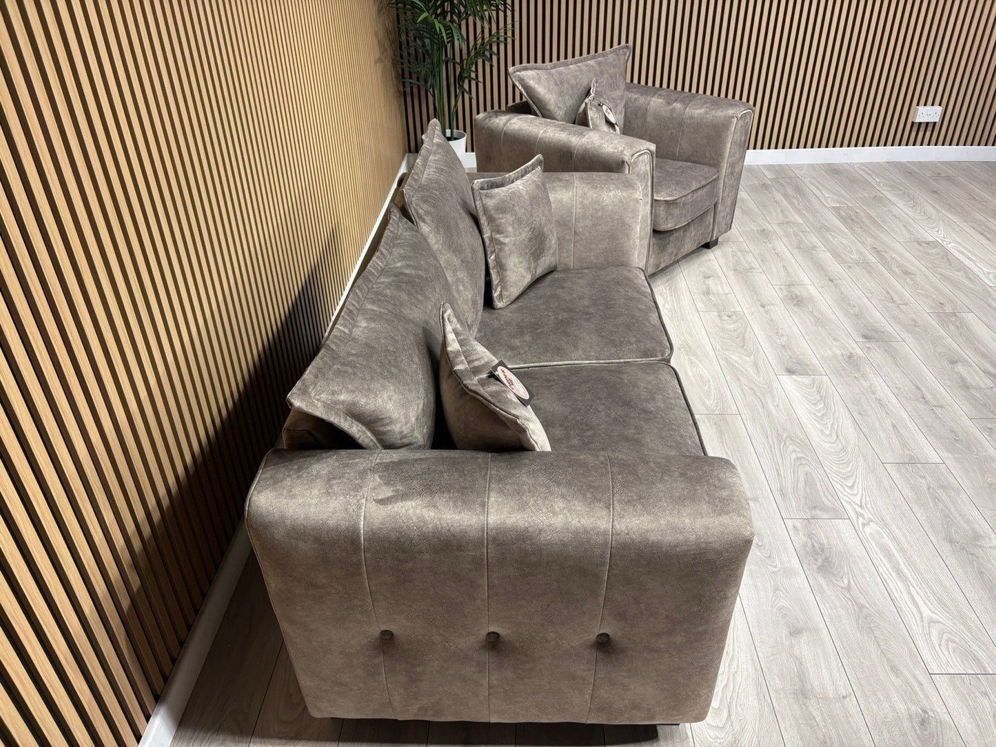 DFS - CHERISHED Style 2 Seater Sofa + Armchair Set, Formal Back - RRP £2,148
