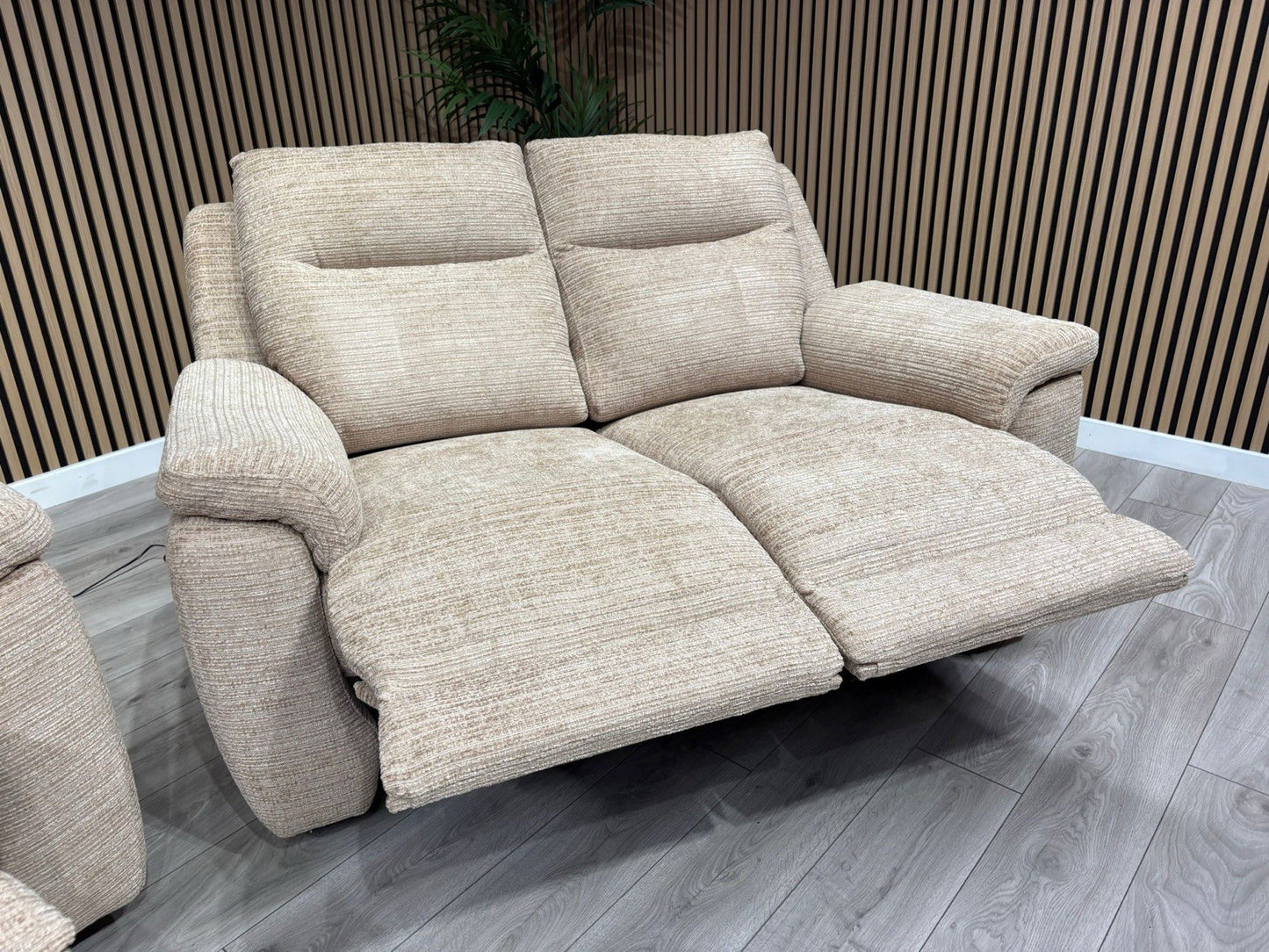 DFS NAVONA 3 Seater + 2 Seater Fabric Sofa Set, Power Recliners - RRP £3,298