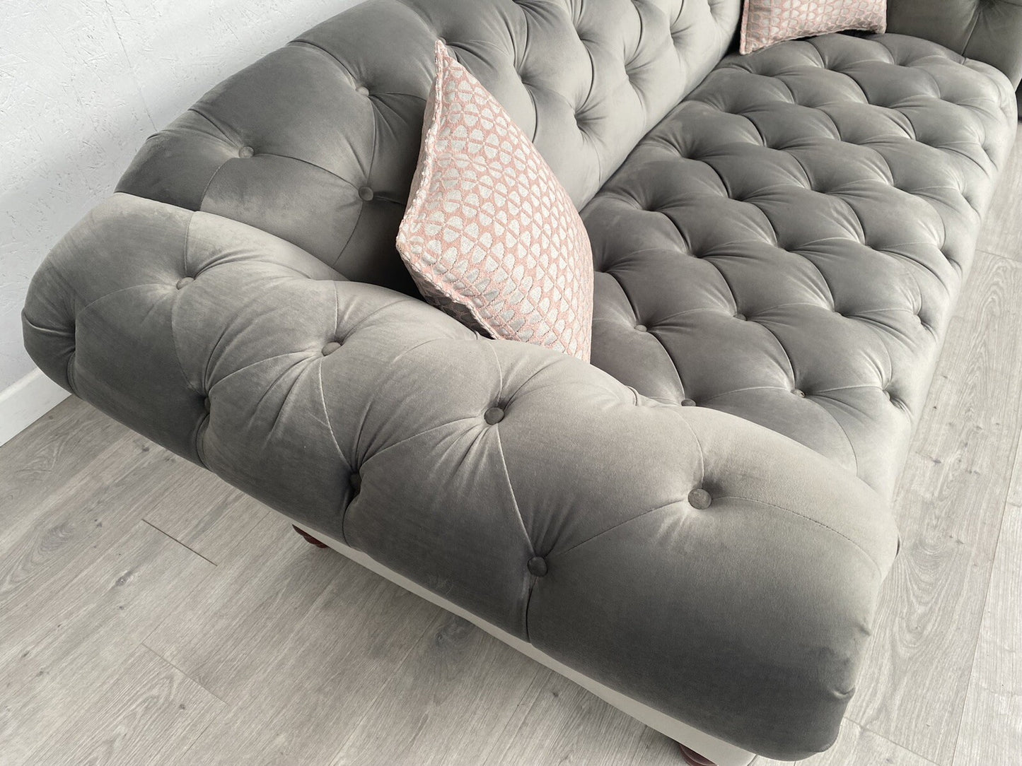 Alexander James Luisa Chesterfield 3 Seater Sofa + Armchair Set - RRP £3,930
