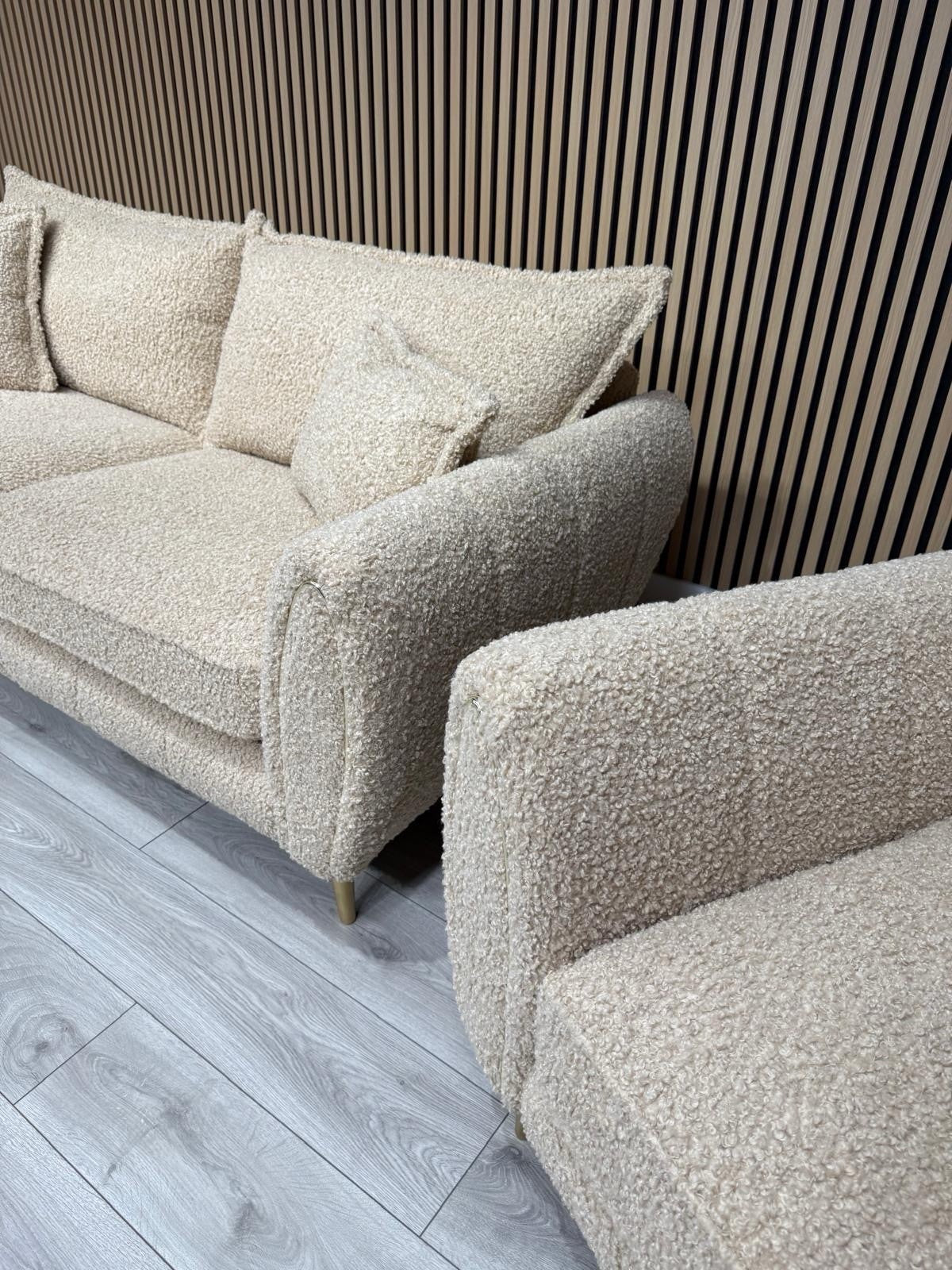 Sofology - Gabrielle Style Fabric 3 Seater Sofa + Armchair Set - RRP £2,898