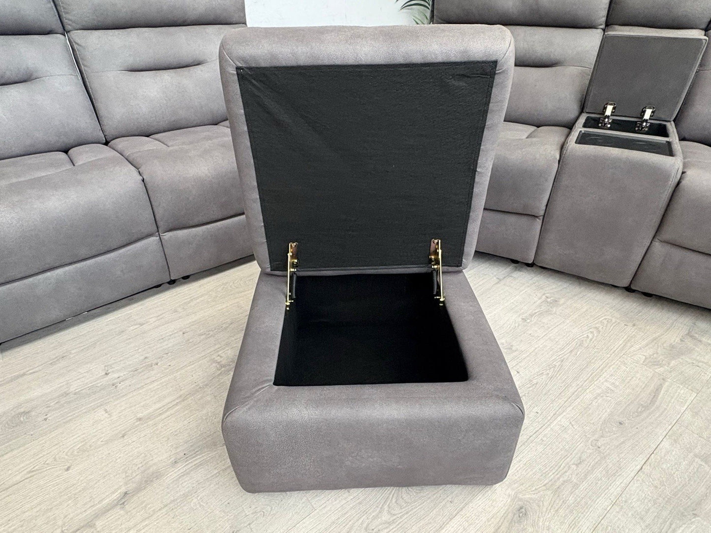 Furniture Village CINEMAX 3 + 2 Seater Power Recliner Media Sofa Set + Footstool