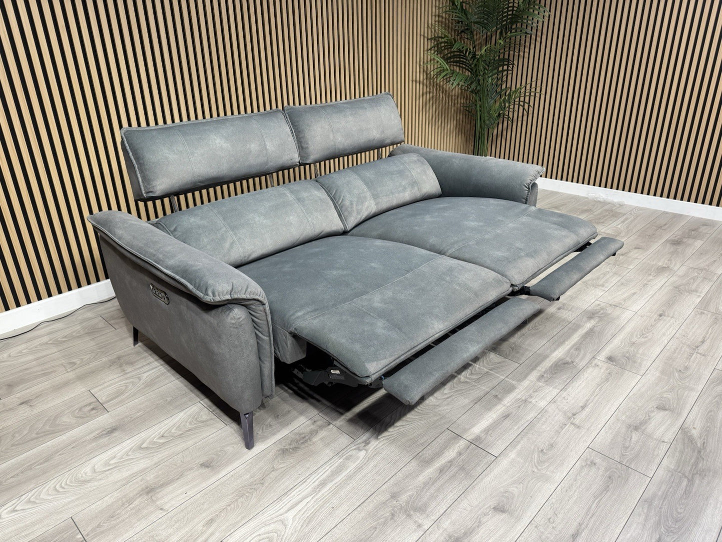 Furniture Village JUDE Fabric 3 Seater Power Recliner Sofa, Fern - RRP £2,195