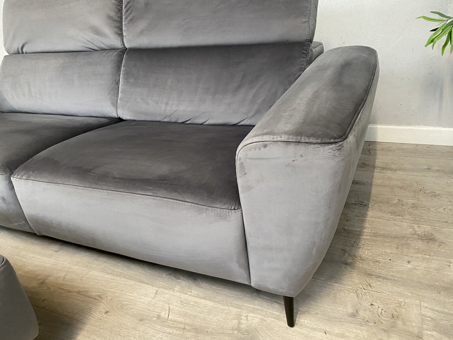Furniture Village Nicoletti MILANO Fabric 3 Seater Sofa + Footstool - RRP £4,090