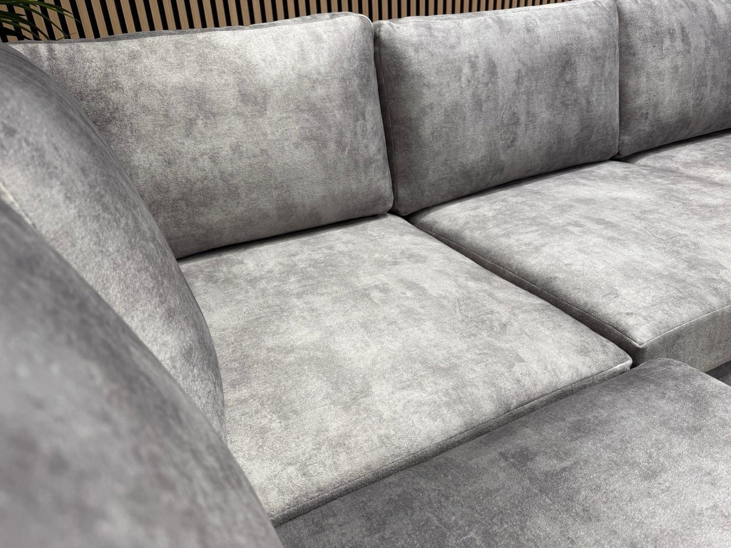 John Lewis Sample - Madrid Corner Sofa Fabric 2c2 Seater + Stool RRP £2599