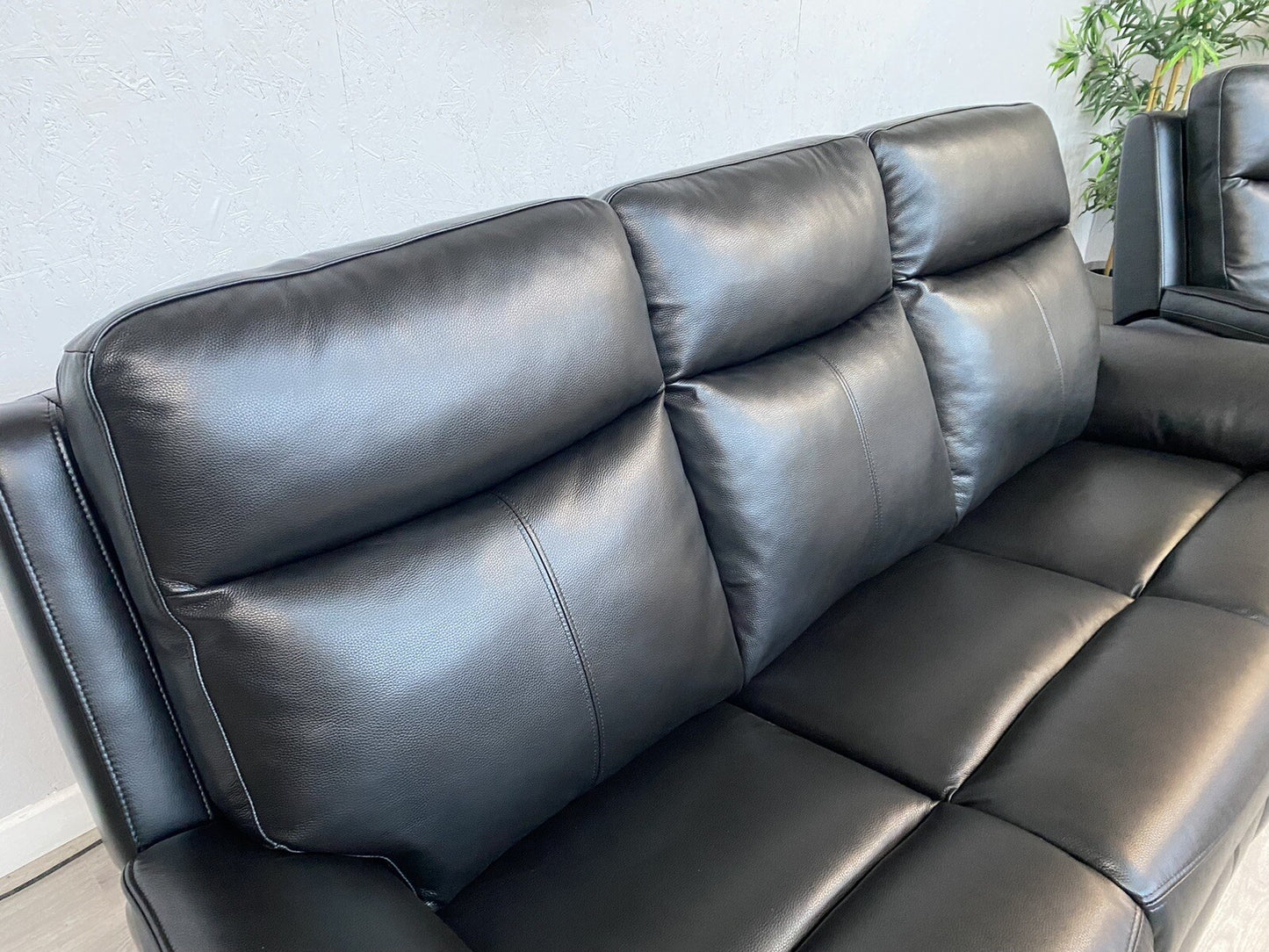 DFS - New Navona Leather 3 + 2 Seater Power Recliner Sofa Set - RRP £3,898