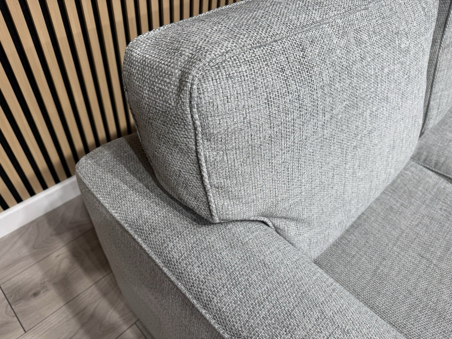 Furniture Village ELORA Fabric RHF Corner Sofa + Large Footstool - RRP £3,490