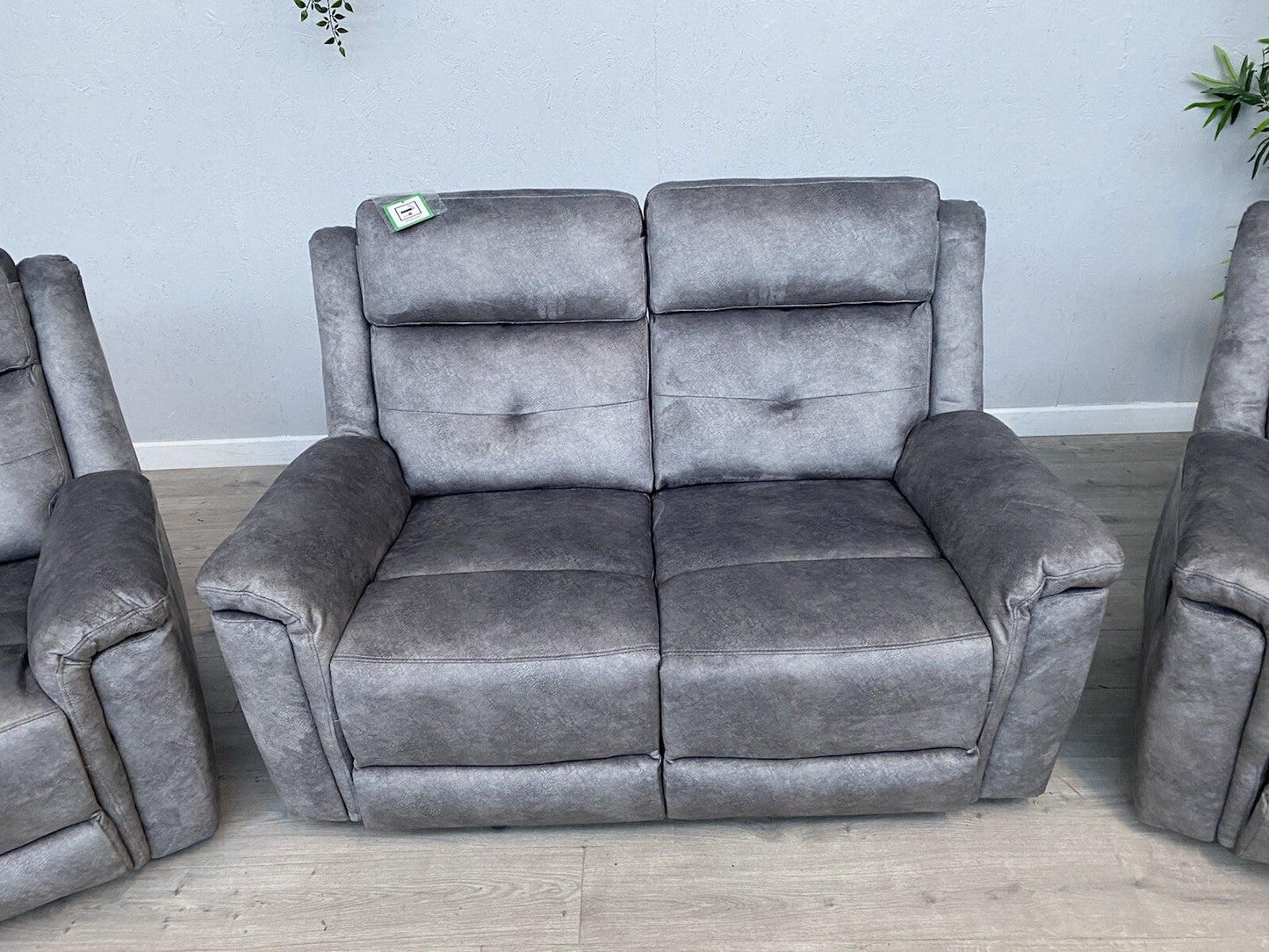DFS - CASIMIR Style Fabric 2 Seater Sofa + 2 x Armchairs, Recliners - RRP £2,297